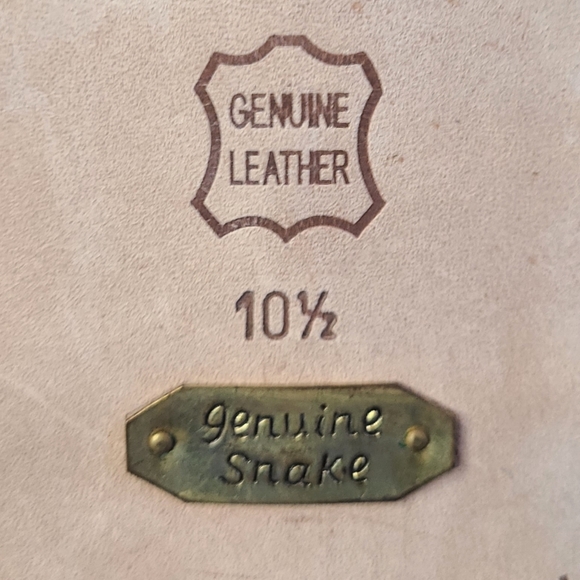 (0000) Stacy Adams Men's Classic Oxford Snake Skin Dress Shoes, Sz 10.5  Brown - Picture 13 of 16